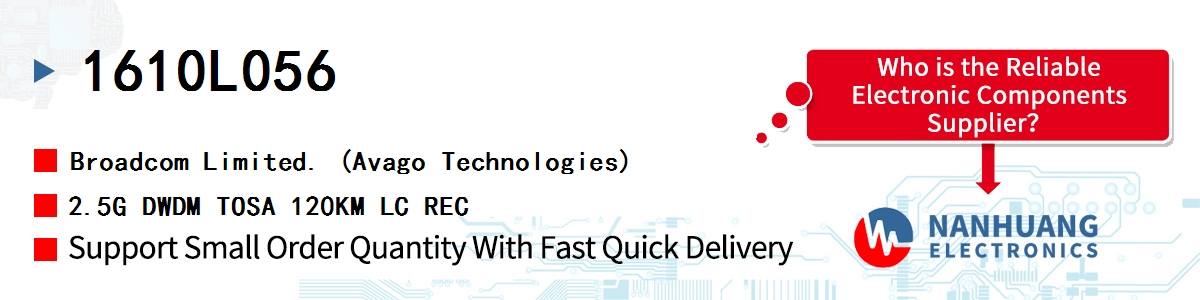 1610L056 AVAGO 2.5G DWDM TOSA 120KM LC REC