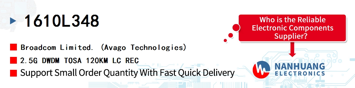 1610L348 AVAGO 2.5G DWDM TOSA 120KM LC REC