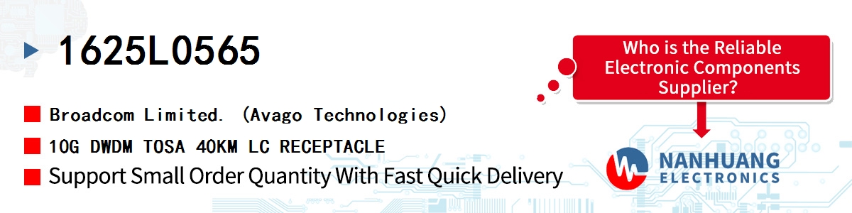 1625L0565 AVAGO 10G DWDM TOSA 40KM LC RECEPTACLE