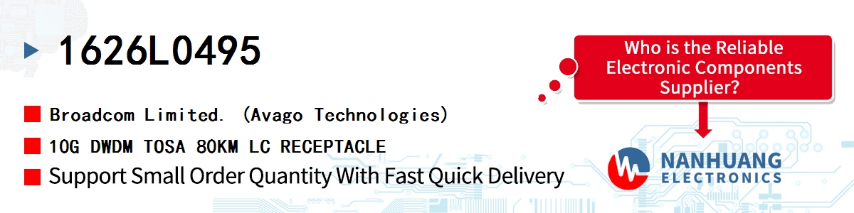 1626L0495 AVAGO 10G DWDM TOSA 80KM LC RECEPTACLE