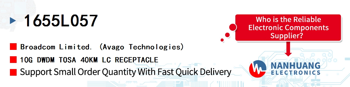 1655L057 AVAGO 10G DWDM TOSA 40KM LC RECEPTACLE