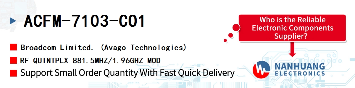 ACFM-7103-CO1 AVAGO RF QUINTPLX 881.5MHZ/1.96GHZ MOD
