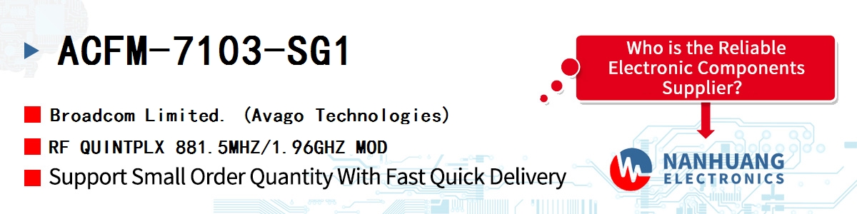 ACFM-7103-SG1 AVAGO RF QUINTPLX 881.5MHZ/1.96GHZ MOD