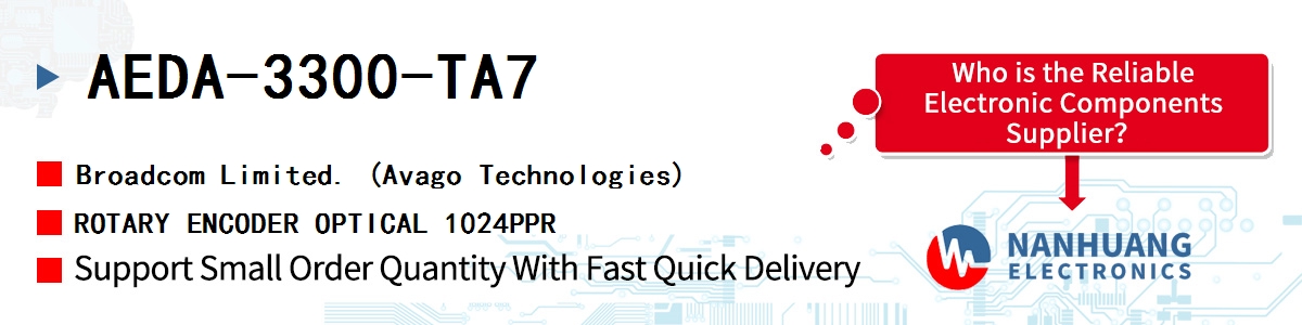 AEDA-3300-TA7 AVAGO ROTARY ENCODER OPTICAL 1024PPR