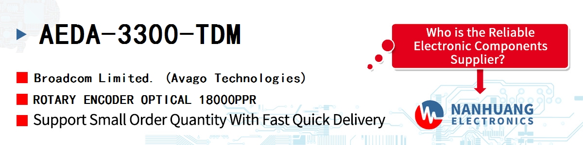 AEDA-3300-TDM AVAGO ROTARY ENCODER OPTICAL 18000PPR