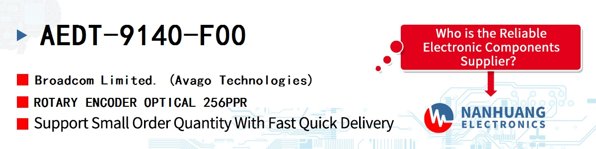AEDT-9140-F00 AVAGO ROTARY ENCODER OPTICAL 256PPR