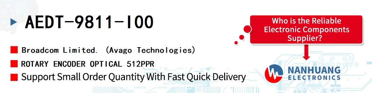 AEDT-9811-I00 AVAGO ROTARY ENCODER OPTICAL 512PPR
