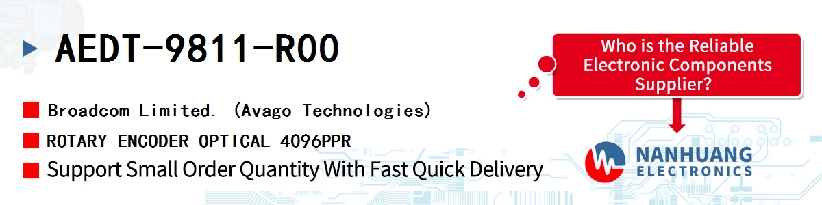 AEDT-9811-R00 AVAGO ROTARY ENCODER OPTICAL 4096PPR