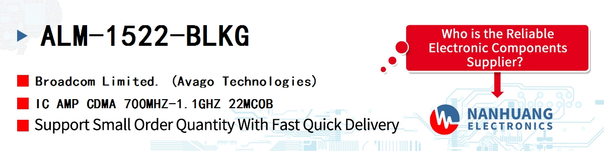 ALM-1522-BLKG AVAGO IC AMP CDMA 700MHZ-1.1GHZ 22MCOB