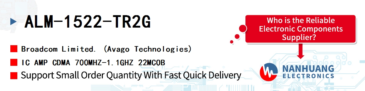 ALM-1522-TR2G AVAGO IC AMP CDMA 700MHZ-1.1GHZ 22MCOB