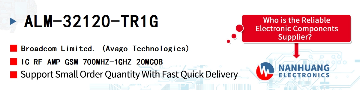 ALM-32120-TR1G AVAGO IC RF AMP GSM 700MHZ-1GHZ 20MCOB