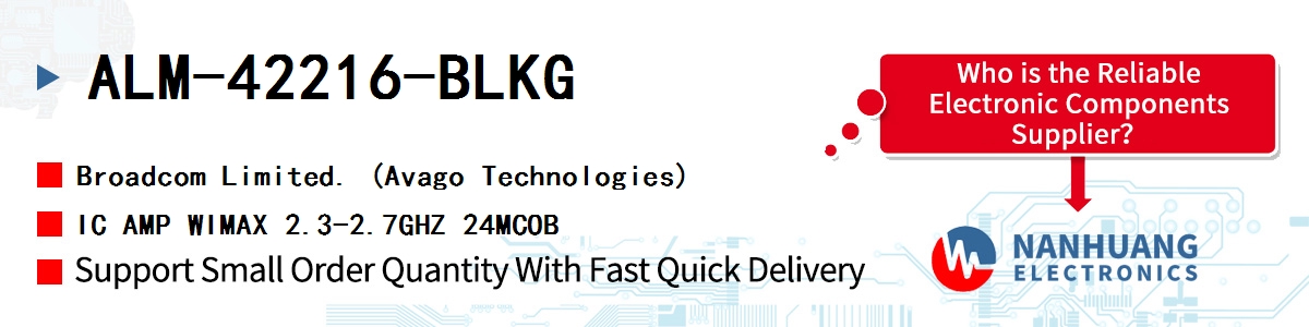 ALM-42216-BLKG AVAGO IC AMP WIMAX 2.3-2.7GHZ 24MCOB