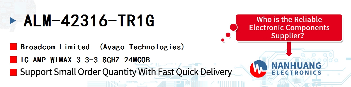 ALM-42316-TR1G AVAGO IC AMP WIMAX 3.3-3.8GHZ 24MCOB