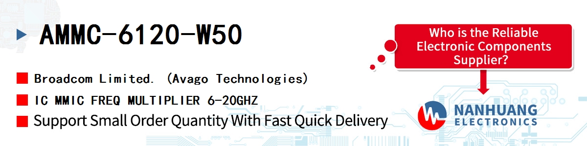 AMMC-6120-W50 AVAGO IC MMIC FREQ MULTIPLIER 6-20GHZ