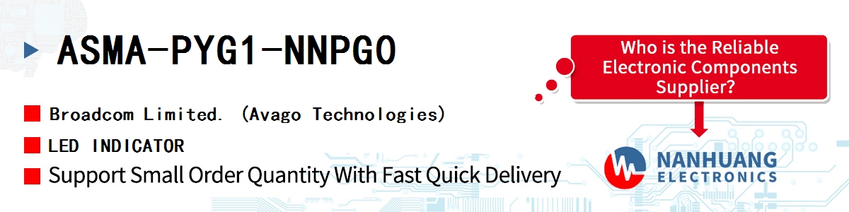 ASMA-PYG1-NNPG0 AVAGO LED INDICATOR
