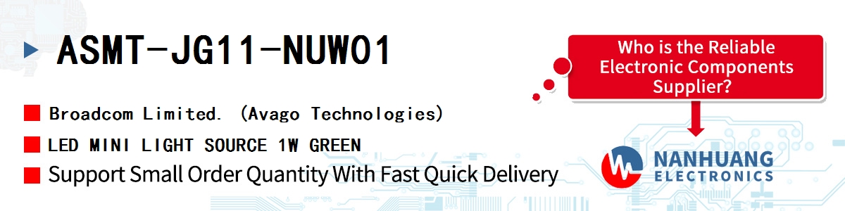 ASMT-JG11-NUW01 AVAGO LED MINI LIGHT SOURCE 1W GREEN