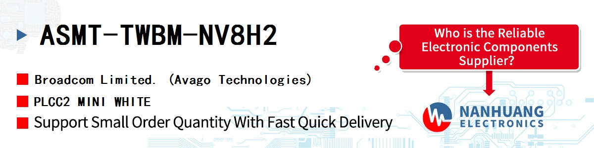 ASMT-TWBM-NV8H2 AVAGO PLCC2 MINI WHITE