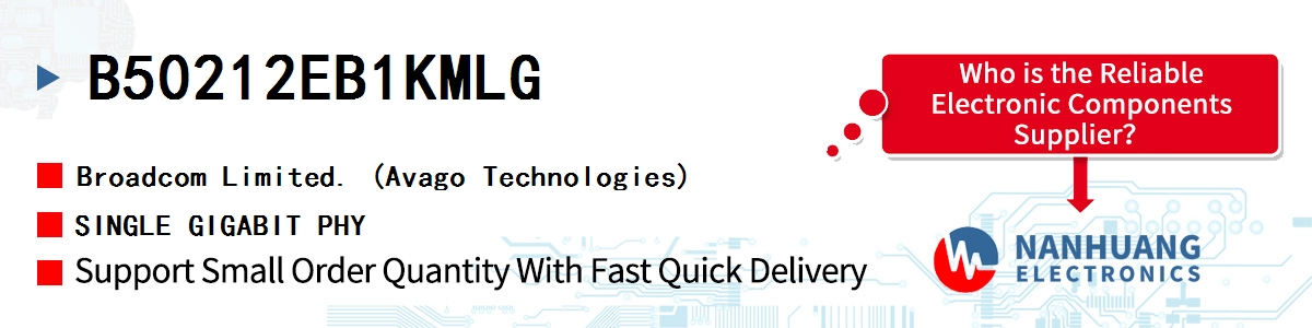 B50212EB1KMLG AVAGO SINGLE GIGABIT PHY