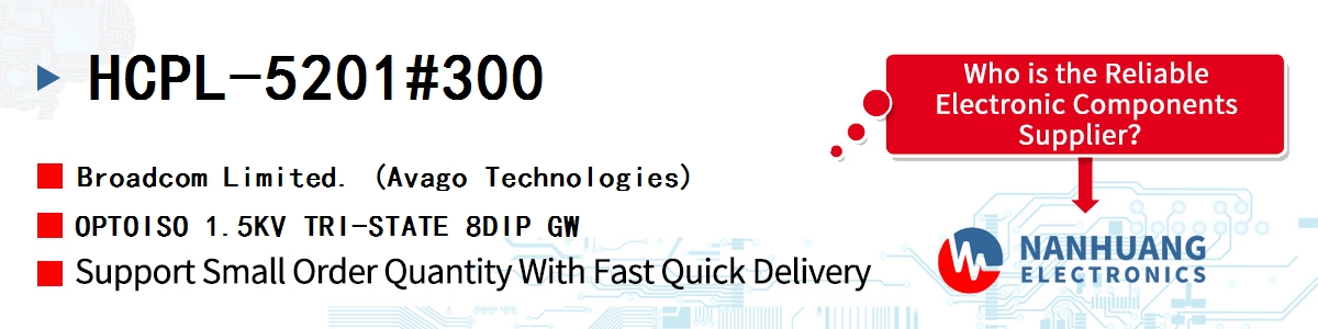 HCPL-5201#300 AVAGO OPTOISO 1.5KV TRI-STATE 8DIP GW