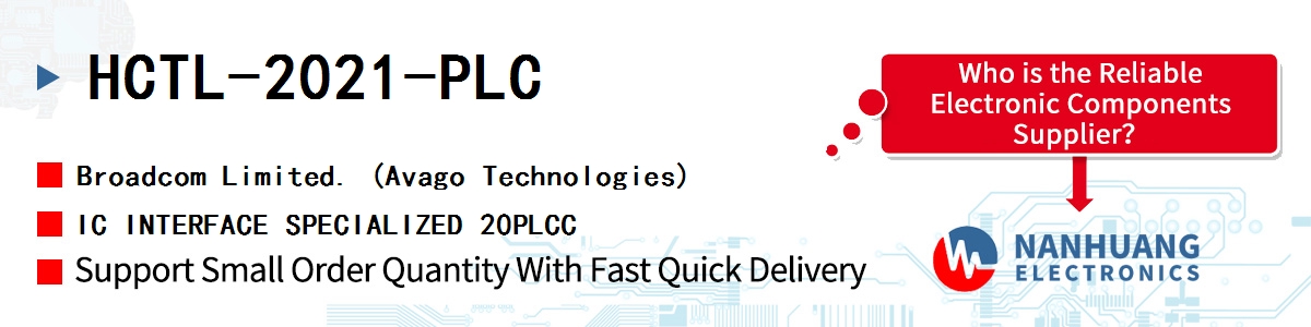 HCTL-2021-PLC AVAGO IC INTERFACE SPECIALIZED 20PLCC