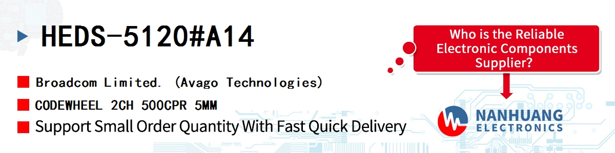 HEDS-5120#A14 AVAGO CODEWHEEL 2CH 500CPR 5MM
