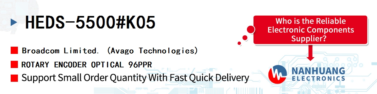 HEDS-5500#K05 AVAGO ROTARY ENCODER OPTICAL 96PPR