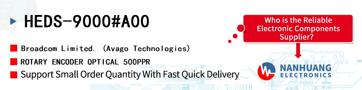 HEDS-9000#A00 AVAGO ROTARY ENCODER OPTICAL 500PPR