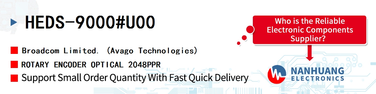 HEDS-9000#U00 AVAGO ROTARY ENCODER OPTICAL 2048PPR