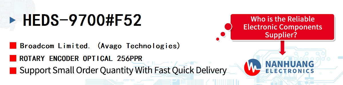 HEDS-9700#F52 AVAGO ROTARY ENCODER OPTICAL 256PPR