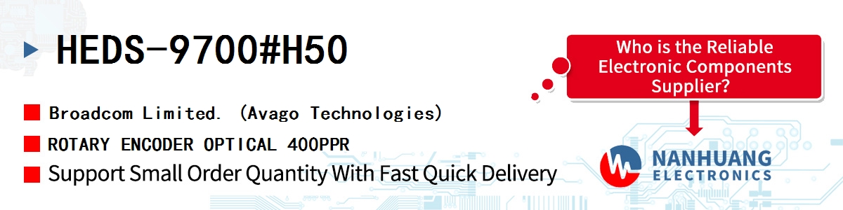 HEDS-9700#H50 AVAGO ROTARY ENCODER OPTICAL 400PPR