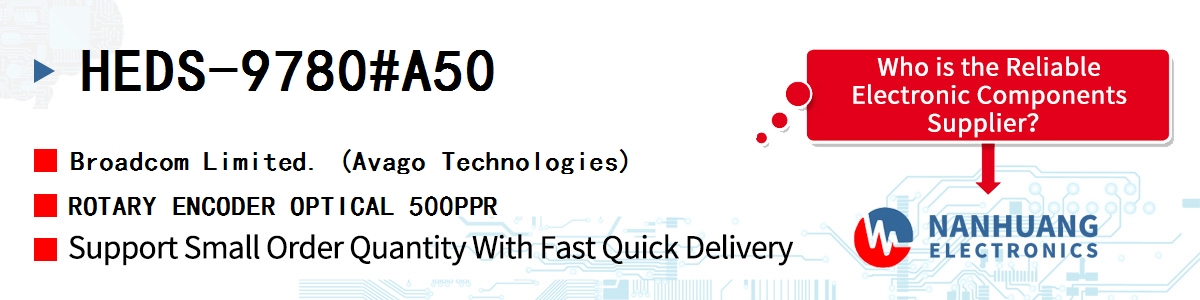 HEDS-9780#A50 AVAGO ROTARY ENCODER OPTICAL 500PPR