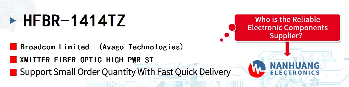 HFBR-1414TZ AVAGO XMITTER FIBER OPTIC HIGH PWR ST
