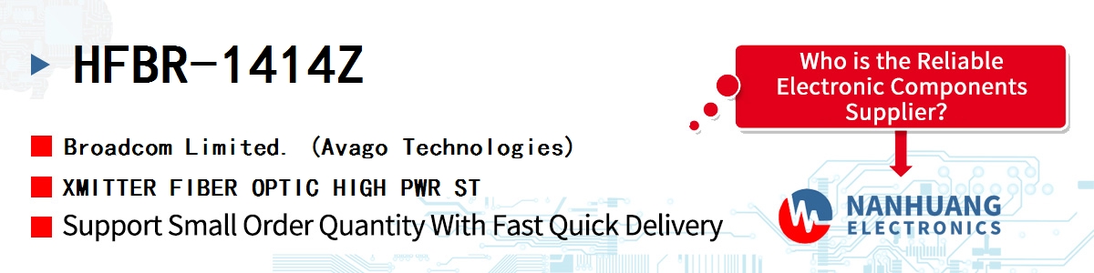 HFBR-1414Z AVAGO XMITTER FIBER OPTIC HIGH PWR ST