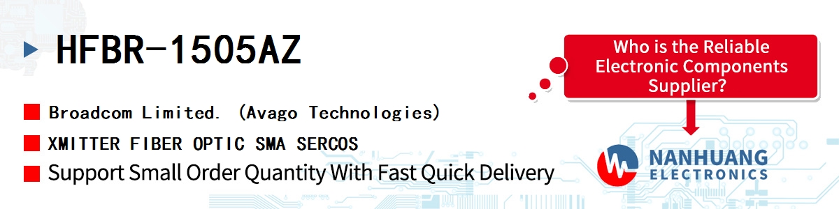 HFBR-1505AZ AVAGO XMITTER FIBER OPTIC SMA SERCOS