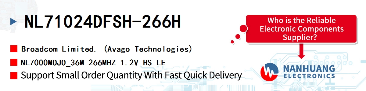 NL71024DFSH-266H AVAGO NL7000MOJO_36M 266MHZ 1.2V HS LE