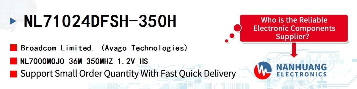 NL71024DFSH-350H AVAGO NL7000MOJO_36M 350MHZ 1.2V HS