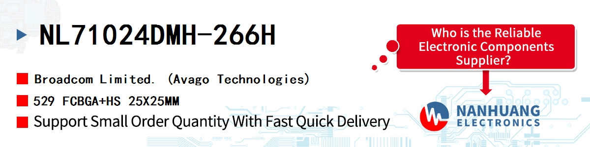 NL71024DMH-266H AVAGO 529 FCBGA+HS 25X25MM