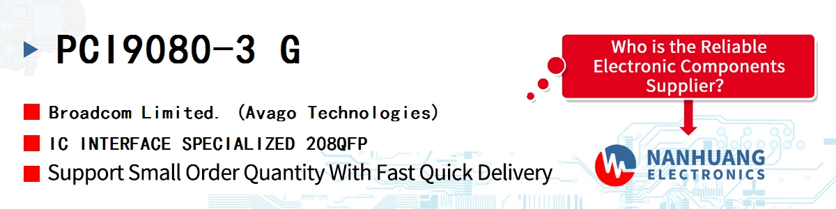 PCI9080-3 G AVAGO IC INTERFACE SPECIALIZED 208QFP