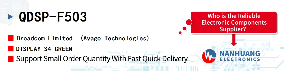 QDSP-F503 AVAGO DISPLAY S4 GREEN