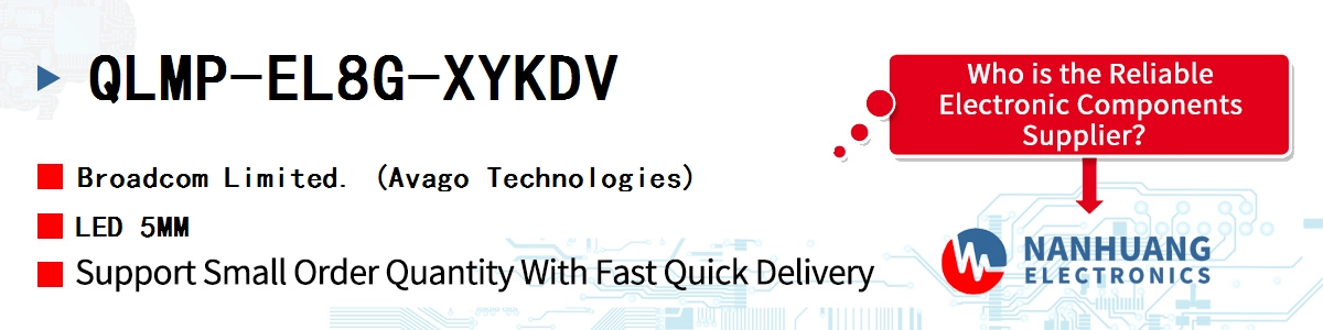QLMP-EL8G-XYKDV AVAGO LED 5MM