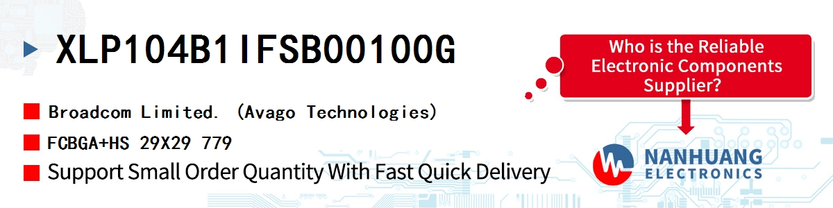 XLP104B1IFSB00100G AVAGO FCBGA+HS 29X29 779